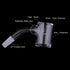 Original Bevel Quartz Banger 45Â° Degree Black Line with 10mm 14mm 18mm Male & Female Joints for waterpipes | Honeybee Herb