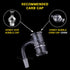 Honey Bevel Splash Bucket Quartz Banger 90 Degree Black Line with 10mm 14mm 18mm Male & Female Joints for Dab Rigs Bongs | Honeybee Herb