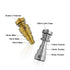 Universal Titanium Gold & Silver 6-In-1 Original Both Joint Dab Rig Nail Infographic
