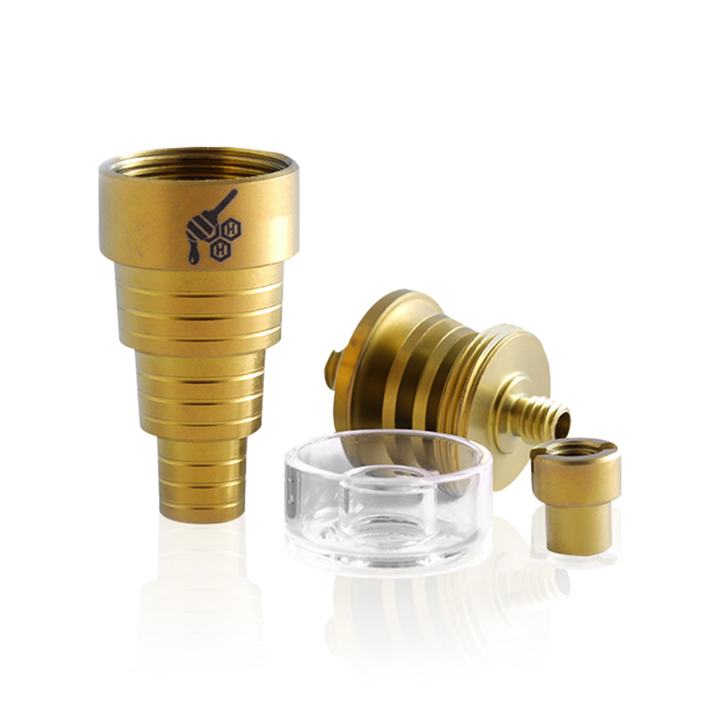 Dab Rig Nail Types Titanium 6-in-1 Hybrid Dab Nail For Dab Rig | Honeybee Herb