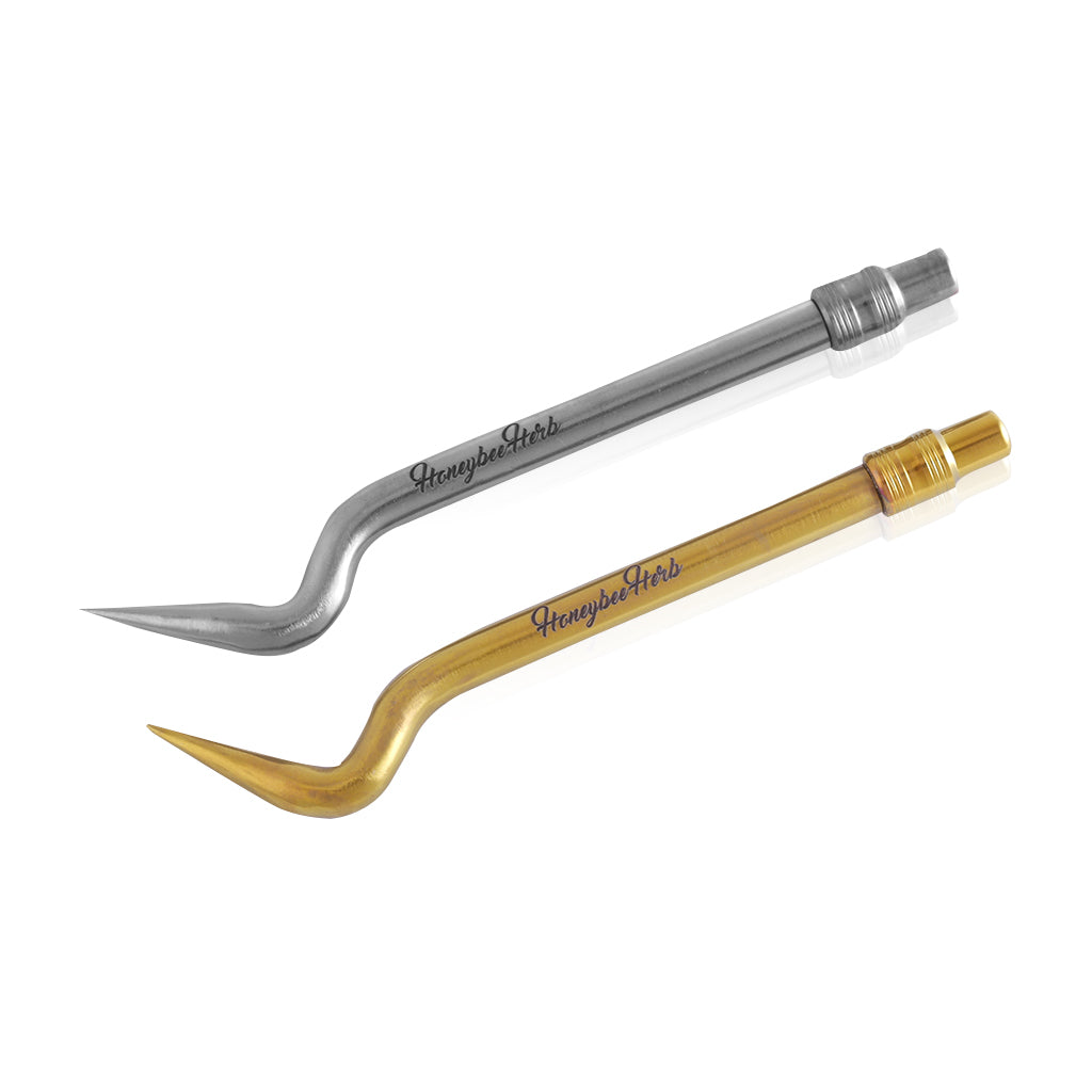 Titanium Gold And Silver Concentrate Bent Pencil Dab Tool