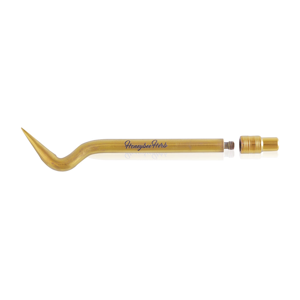 Titanium Gold Concentrate Bent Pencil Dab Tool Apart View