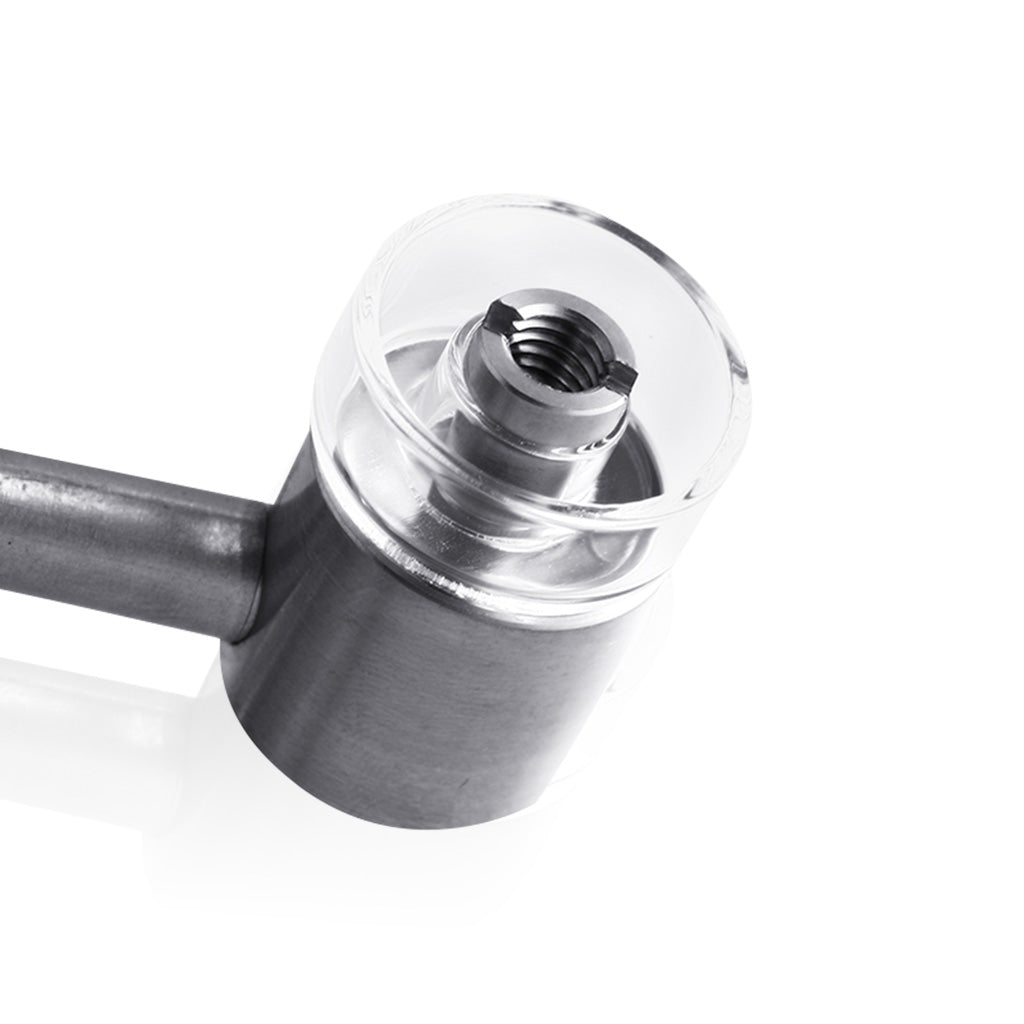 Titanium Silver 4 In 1 Sidecar Hybrid Dab Rig Nail Wax Retaining Part Close View