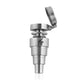 Universal Titanium Silver 6 In 1 Carb Cap Banger Nail Compatible with 10mm, 14mm, 18mm Male Joints 