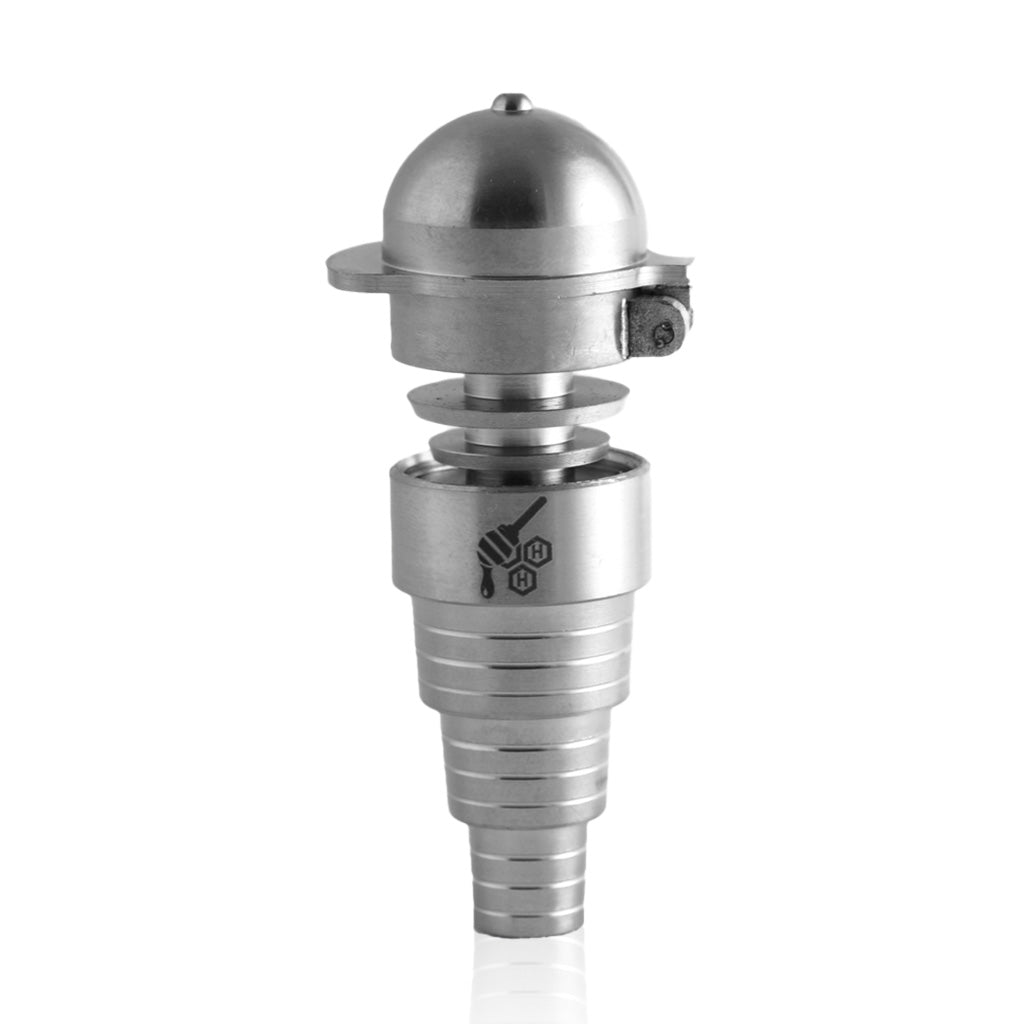 Titanium Silver 6 In 1 Baseball Carb Cap Ti-nail Compatible with 10mm, 14mm, 18mm Male Joints 