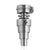 Universal Titanium Silver 6 In 1 Carb Cap Banger Nail Compatible with 10mm, 14mm, 18mm Male Joints 