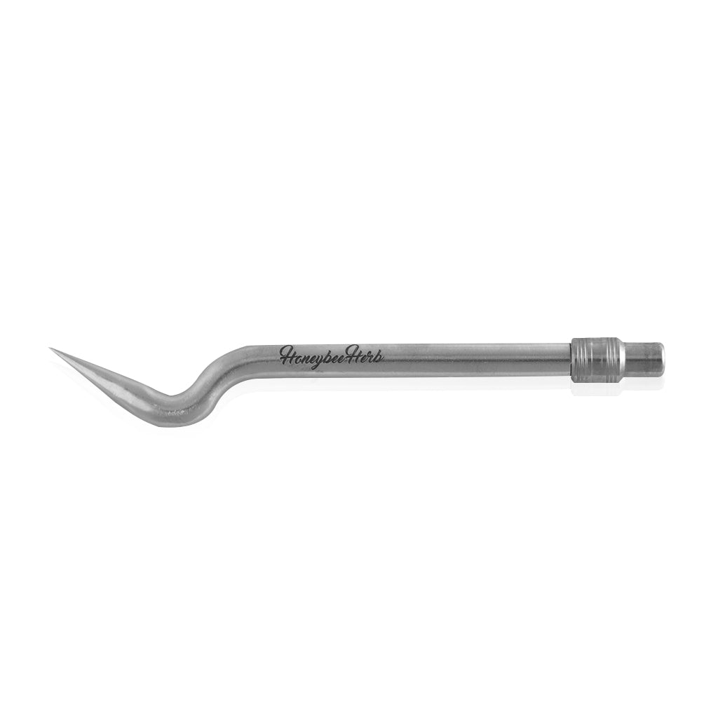 Titanium Silver Concentrate Bent Pencil Dab Tool