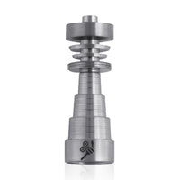 Thumbnail for Universal Titanium 6-In-1 Original Silver Dab Banger Nail Compatible With 10mm, 14mm, And 18mm Female Joints.