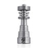Universal Titanium 6-In-1 Original Silver Dab Banger Nail Compatible With 10mm, 14mm, And 18mm Female Joints.