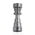 Titanium Silver 6-in-1 Skillet Dab Nail Compatible With 10mm, 14mm, And 18mm Female Joints.