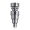 Titanium Silver 6-in-1 Skillet Dab Nail Compatible With 10mm, 14mm, And 18mm Male Joints.