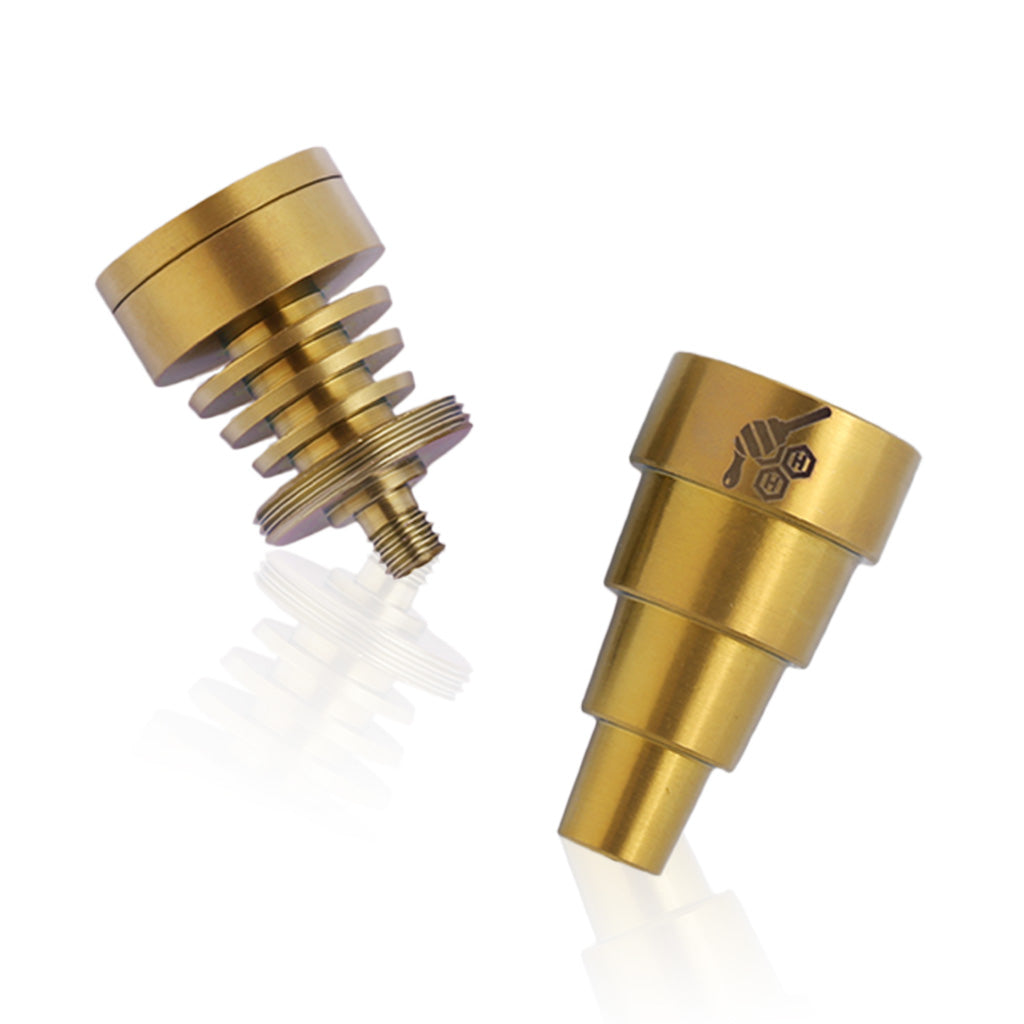 Universal Titanium Gold 6-in-1 Skillet Banger Nail Apart View