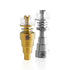 Universal Titanium Gold & Silver 6-in-1 Hybrid Metal Dab Nail Compatible With 10mm, 14mm &18mm Both Joints.