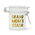 Airtight Glass Grandmom's Stash 2.5-Inch Storage Jar With Lockable Lid By Ted Miller Available At Honeybee Herb