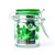 Ted Miller Innovations Airtight Glass Green Leaf Storage Container – Decorative Sealed Jar