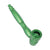Green aluminium metal pipe, portable smoking accessory 