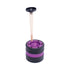 Aluminium Purple Grinder With Cone Holder Funnel Using View 