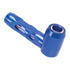 Blue aluminum glass hand pipe portable stylish metal smoking pipe