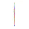 Rainbow anodized double-ended dabber tool with textured grip