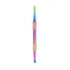 Rainbow anodized double-ended dabber tool with textured grip