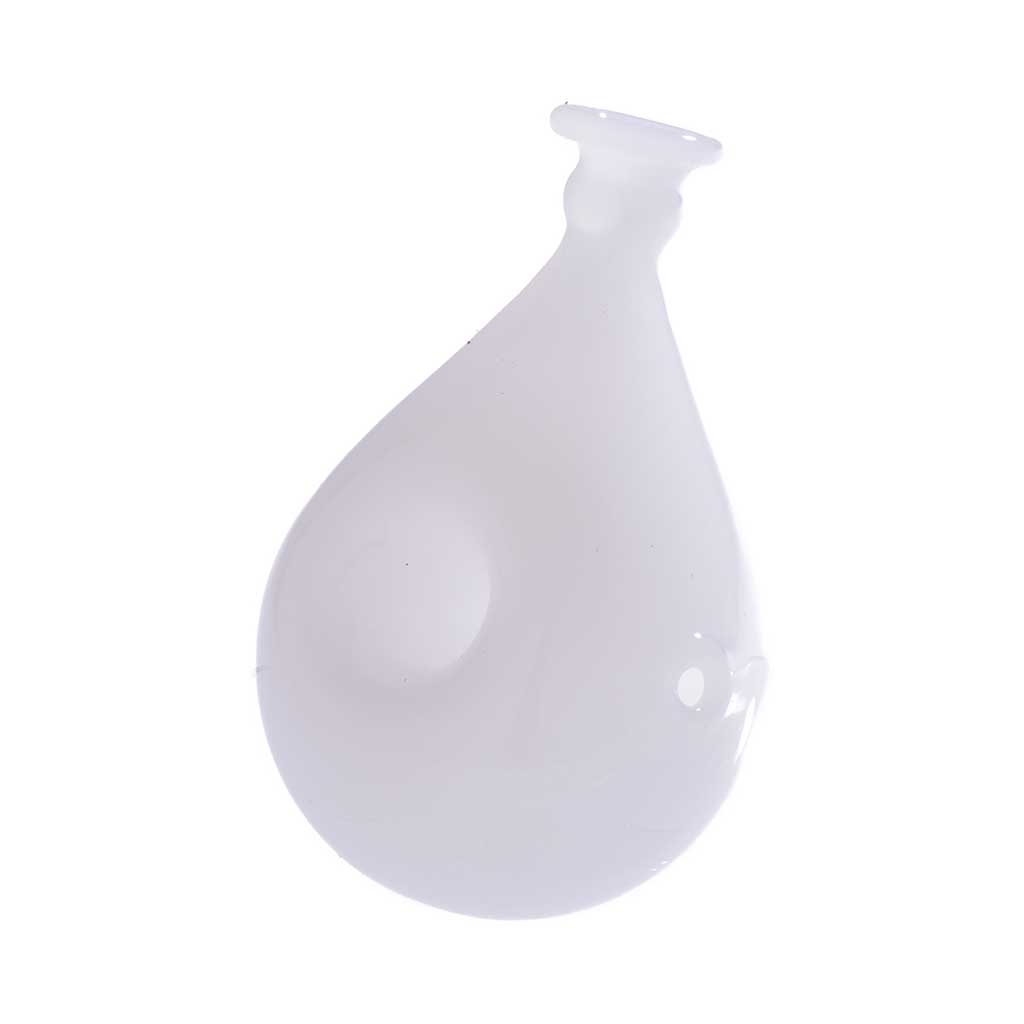 White balloon hand pipe in retail box – secure checkout at Honeybee Herb