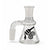 Clear beaker base glass ash catcher with 14mm male 90 degree joint for cleaner, smoother water pipe hits.