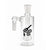 Bell Shape Showerhead Perc Cylinder Ash Catcher, 14mm male 90 degree clear glass ash catcher.