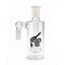 Bell Shape Showerhead Perc Cylinder Ash Catcher, 14mm male 90 degree clear glass ash catcher.