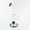 Bent Neck Dark-Green Dab Rig With Drum Percolator
