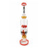 BIIGO by Lookah Duo CreepGaze and TentaFun Perc Rig front view in orange with clear straight tube body, worked glass percs, and bold accent details available online 