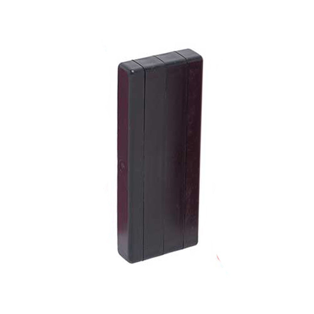 Black biodegradable plastic 3-cone holder case for travel and pre-roll protection