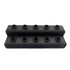 Black DabSmarts Marble Staircase 2 Tier dab tool and marble organizer, perfect for rig accessories at Honeybee Herb.