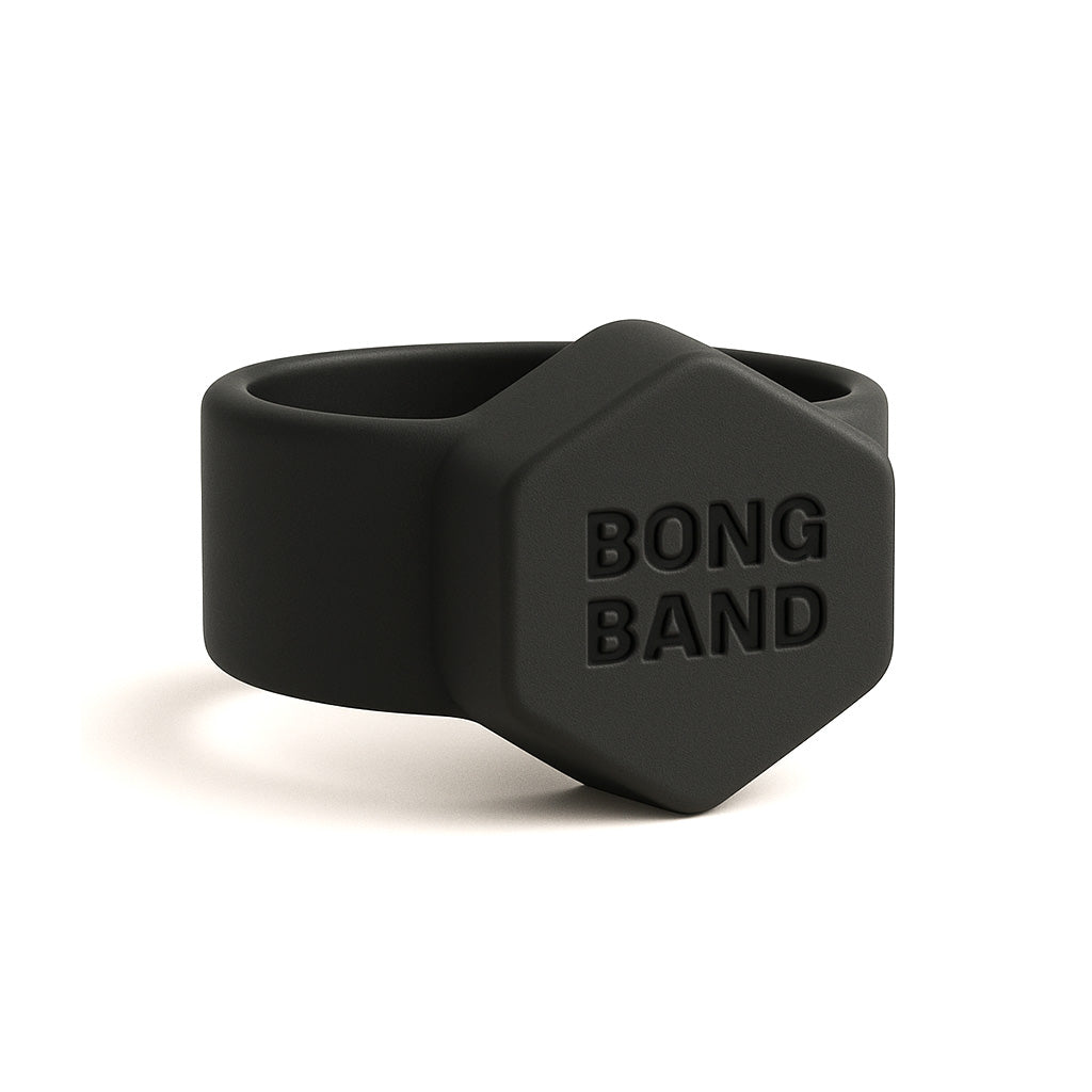 Black Large Magnetic Bong Bandz For Bongs Available At Honeybee Herb
