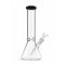 black rim premium classic glass beaker bong water pipe with clear bowl and diffused downstem, buy online at Honeybee Herb