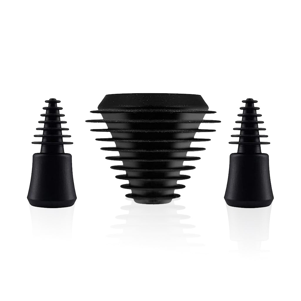Different Sizes Black Silicone Bong And Rig Cleaning Plugs