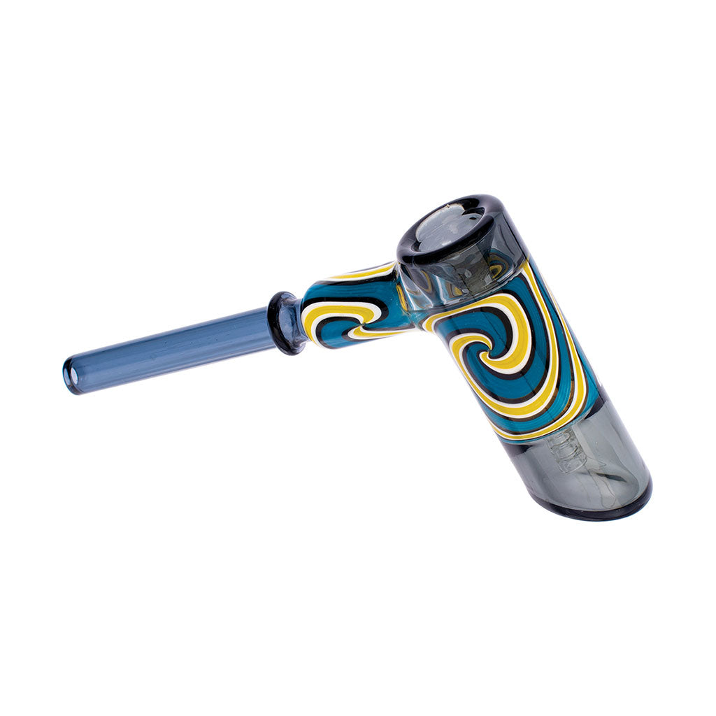 Honeybee Herb black Wig Wag Hammer Bubbler pipe for smooth hits