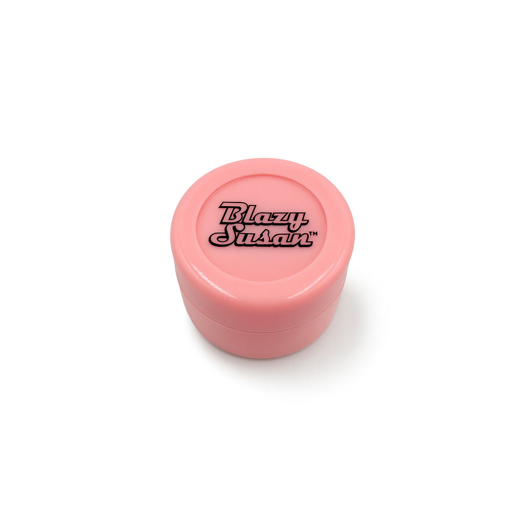 Blazy Susan Dab Jar Pink – reusable silicone storage jar for wax, oil, and concentrates
