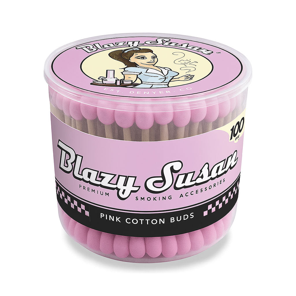 Blazy Susan pink cotton buds 100 count for dabbing – buy online at Honeybee Herb