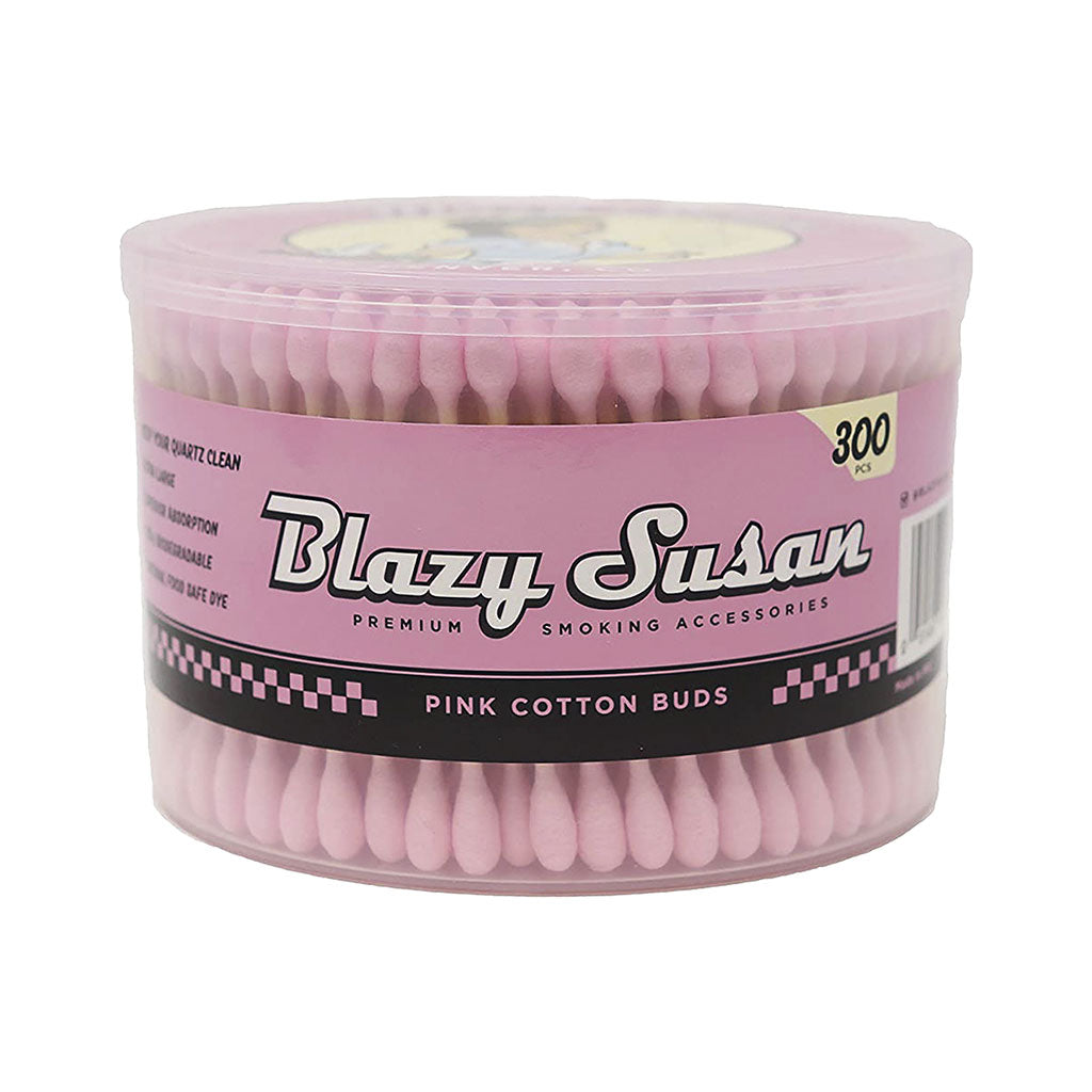 Blazy Susan pink cotton buds 300 count for dabbing – buy in bulk at Honeybee Herb