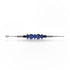 Blue Glass Acrylic Beaded Handle Double-Sided Steel Tips With Round Point & Spearhead Point Bliss Dab Tool