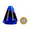 Blue and black camo Silicone Filter Mouthpiece with reusable filter – premium smoking accessory available at Honeybee Herb.