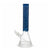 Blue circuit board beaker bong in a product image at Honeybee Herb
