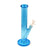 blue glass beaker bong waterpipe with clear bowl and reinforced joint, stylish and durable, buy at honeybee herb