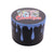 Color Drip Aluminum 4-Piece Herb Grinder in Blue with Dripping Paint Accents
