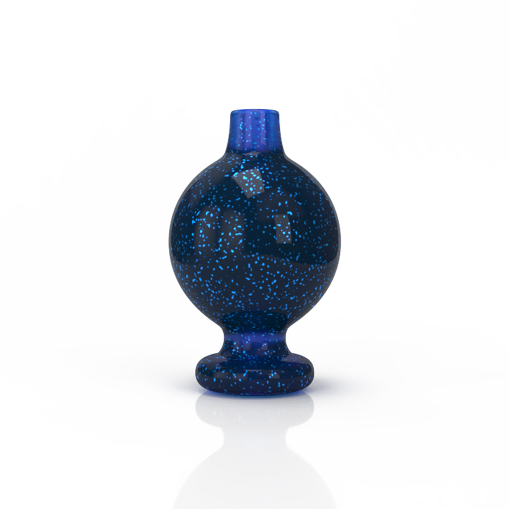 Blue Dichro Glass Galaxy Bubble Carb Cap Clear View