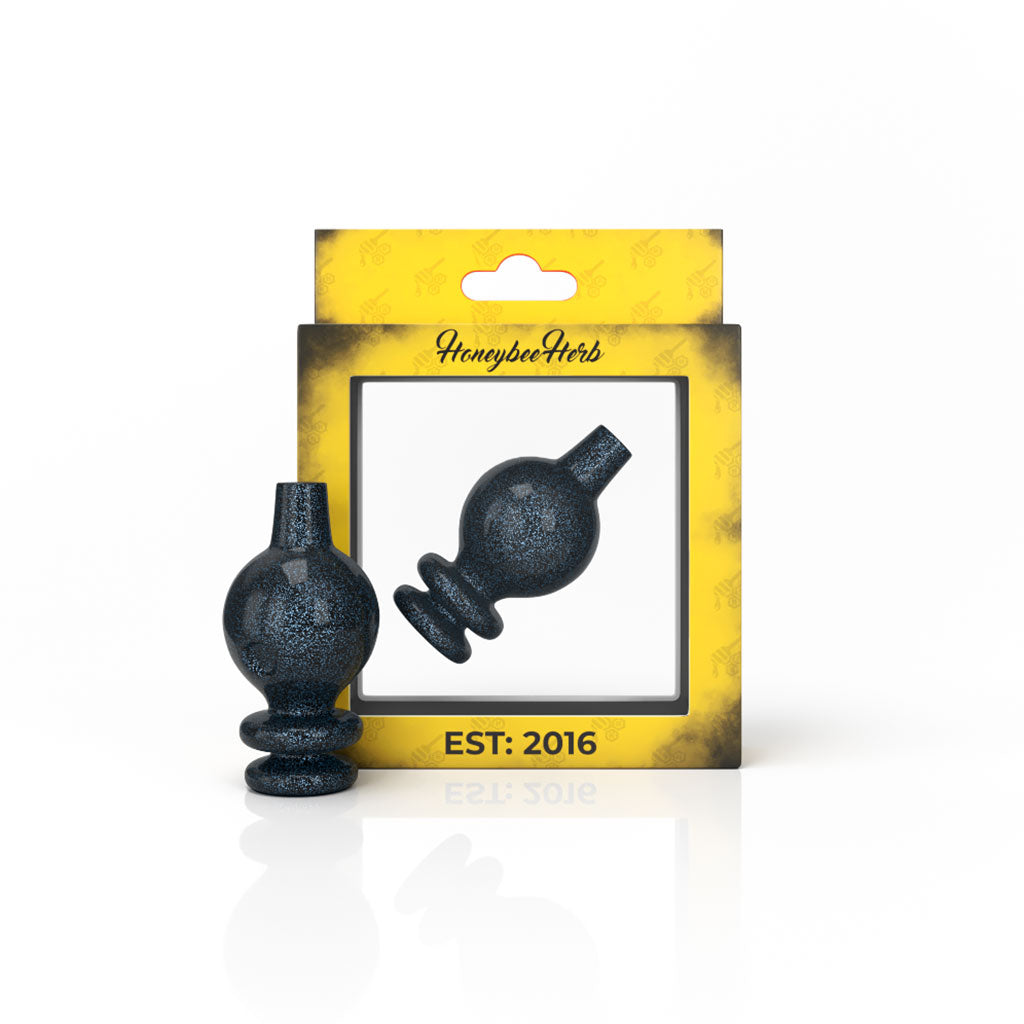 Honeybee Herb's Blue Elite Galaxy Bubble Carb Cap Yellow Packaging View 