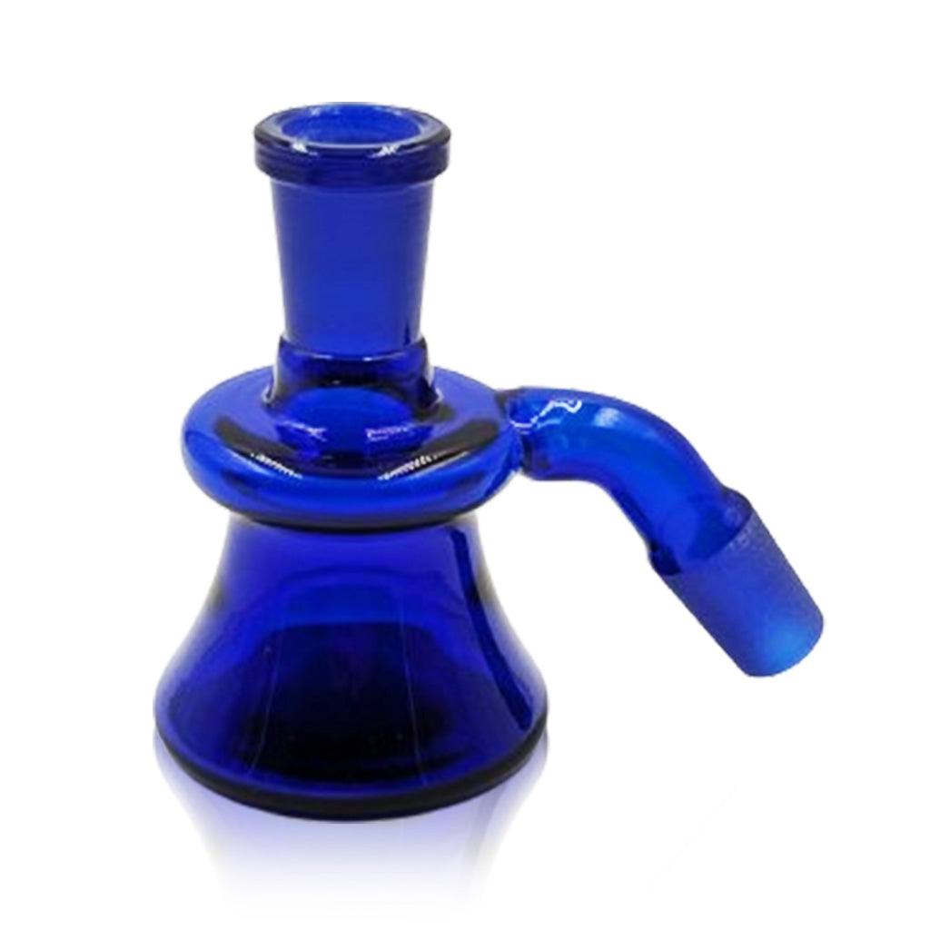 Blue Glass 14MM Male 45-Degree Frosted Joint Translucent Full Color Ash Catcher