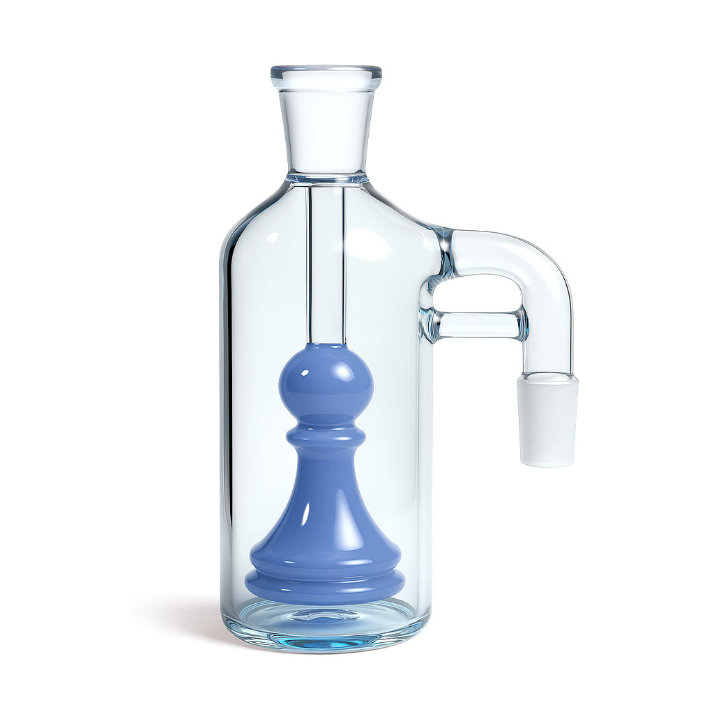 Blue Jade Chess Pawn Ash Catcher with 90 Degree Joint – Buy Online at Honeybee Herb