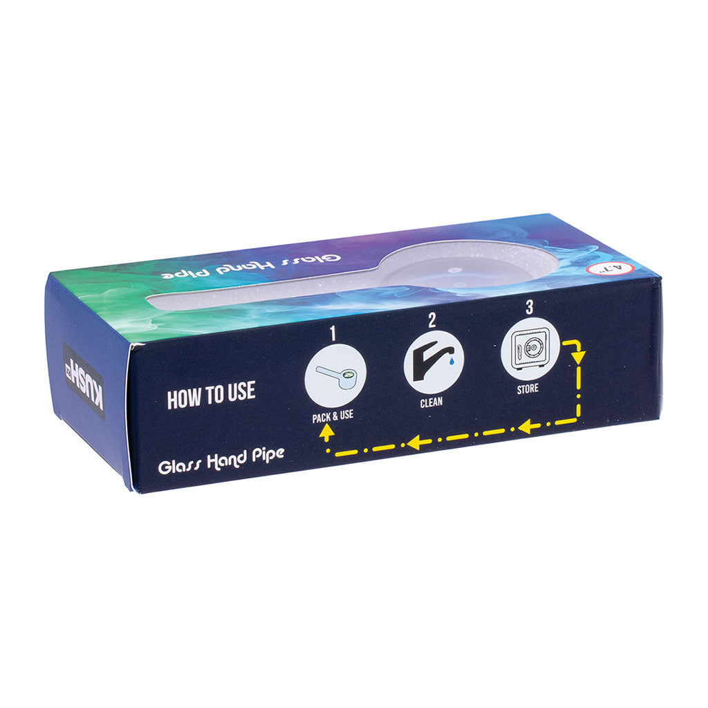 Blue mini lollipop pipe in durable glass, pocket friendly—shop now.