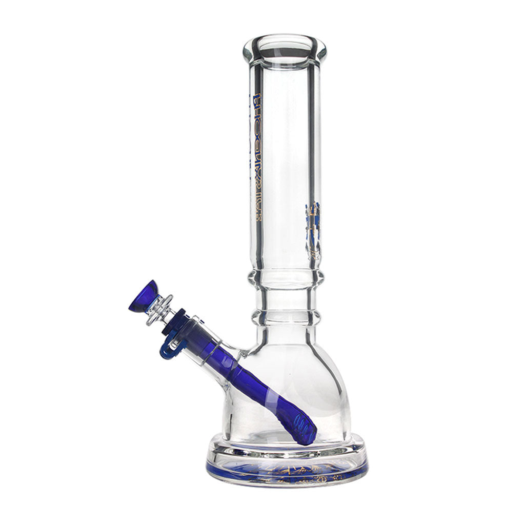Blue Phoenix Star 7mm Glass 12 Inches Beaker Bong With Wide Base